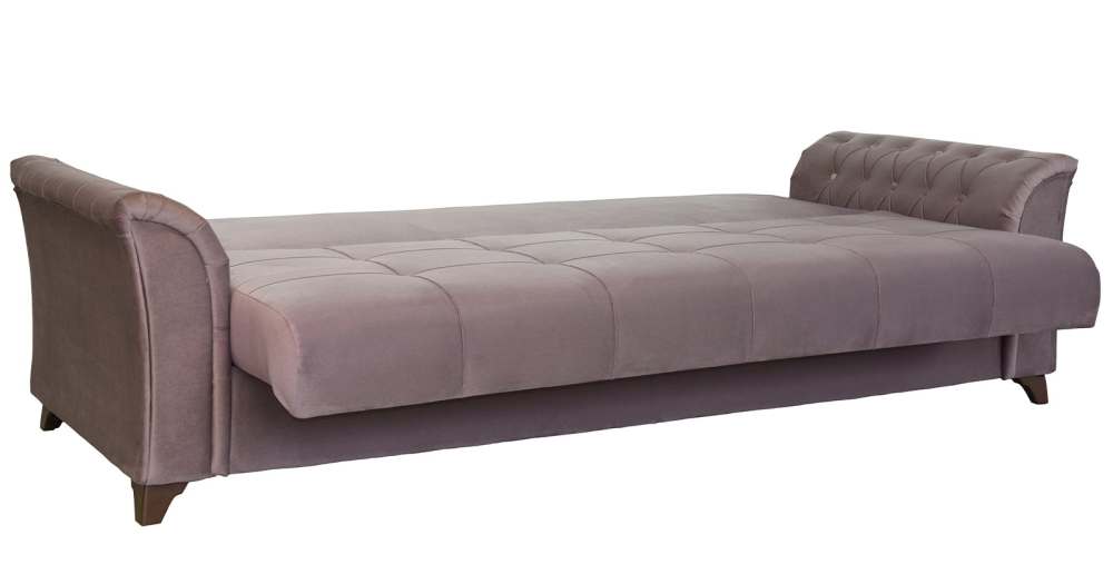 Диван 961 Лекко ява серо-розовый, спальное место 195x131 см