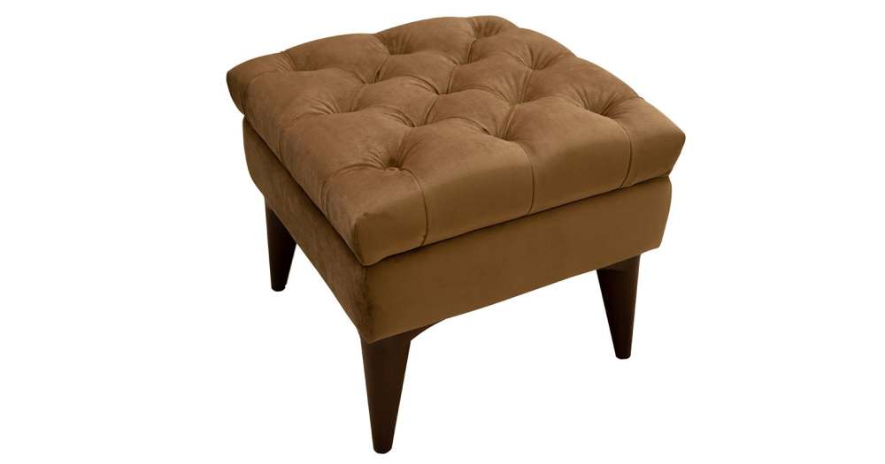 Пуф «Парадиз» ТП 107 Силкшайн 73 золотистый коричневый