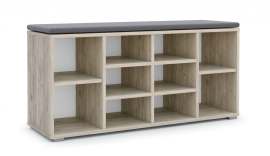 Тумба для обуви «Аризона» Дуб крафт серый (Грей)