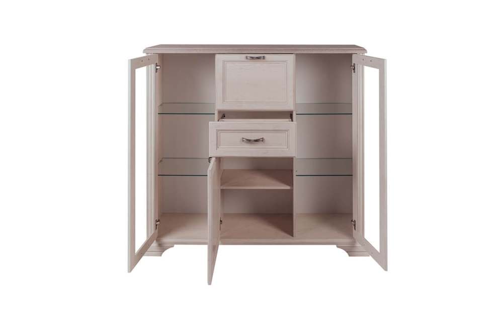 Шкаф-витрина «Монако» 2V2D1S, глубина 38 см