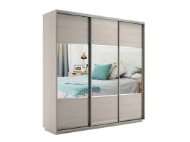 Трехдверный шкаф-купе «Экспресс 45 Трио» Комби Шимо светлый, ширина 180/210/240 см