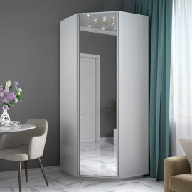 Угловой шкаф «Экспресс» 2400 Белый снег