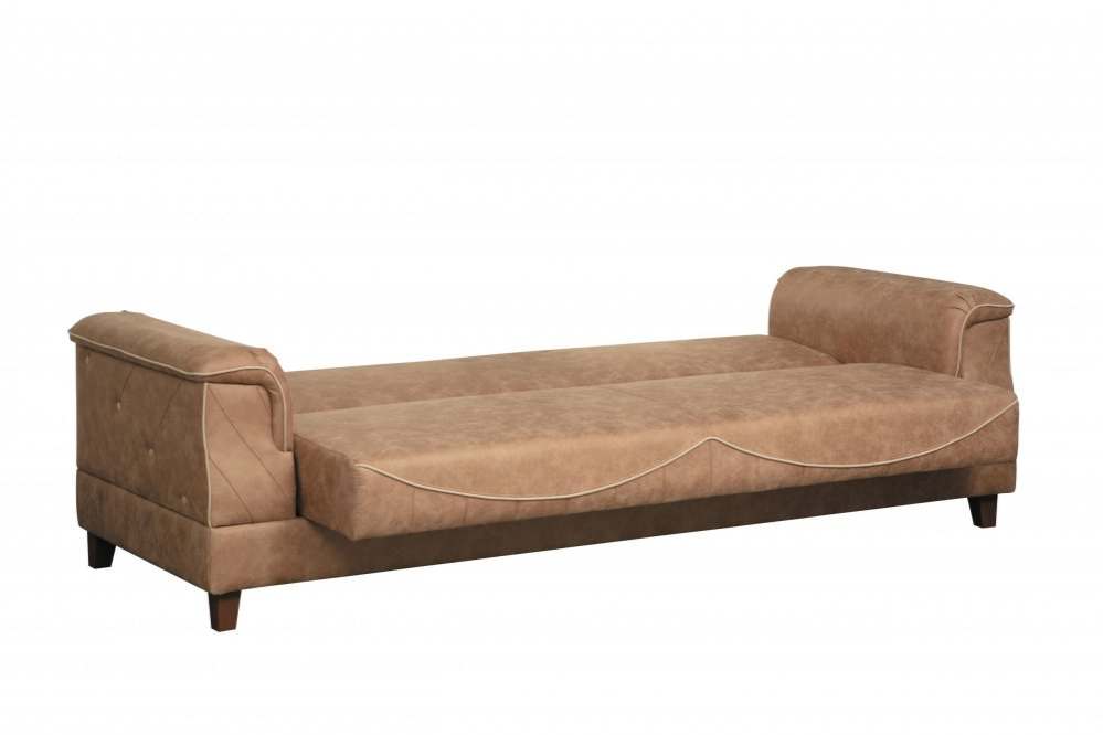 Диван-кровать «Прада» Замша баффало латте спальное место