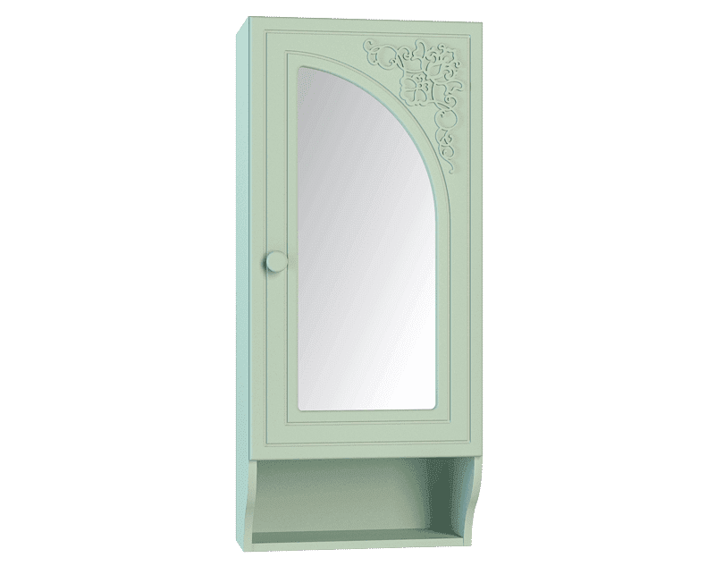 Шкаф навесной «Соня» СО-4К правый Мята/салат шагрень
