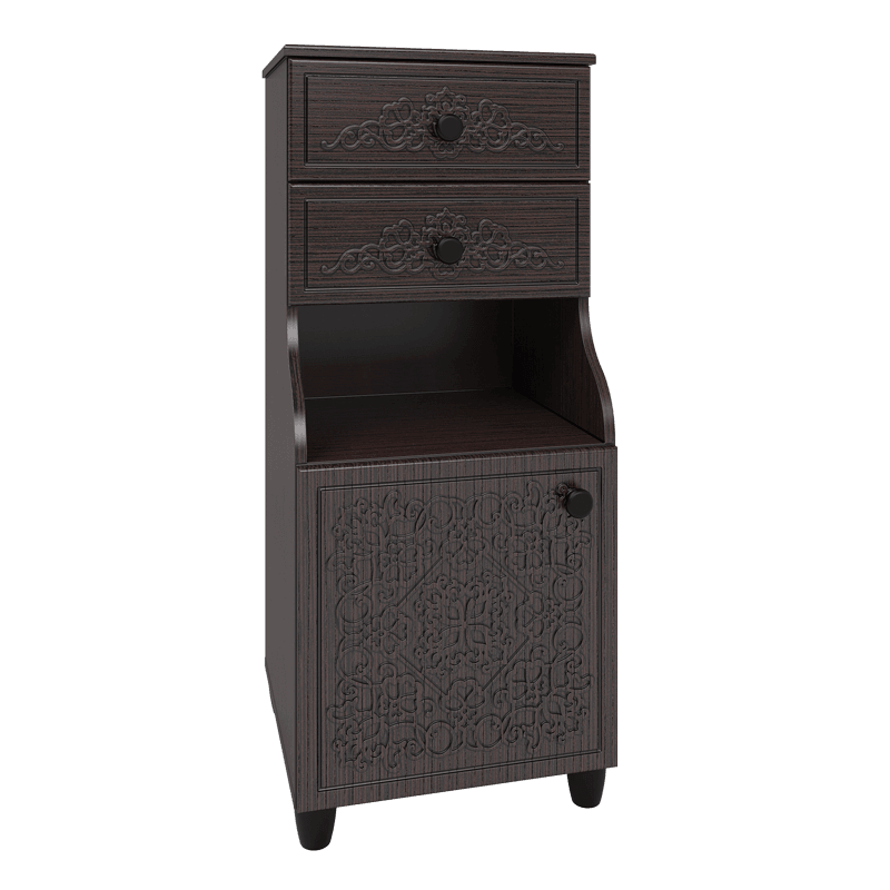 Шкаф комбинированный «Соня Премиум» СО-18К Венге подлинный/венге патина