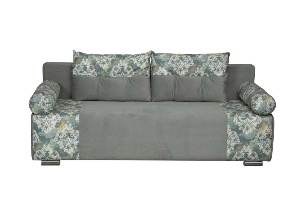 Диван-кровать «Лацио» Велюр графит/Микровелюр богема