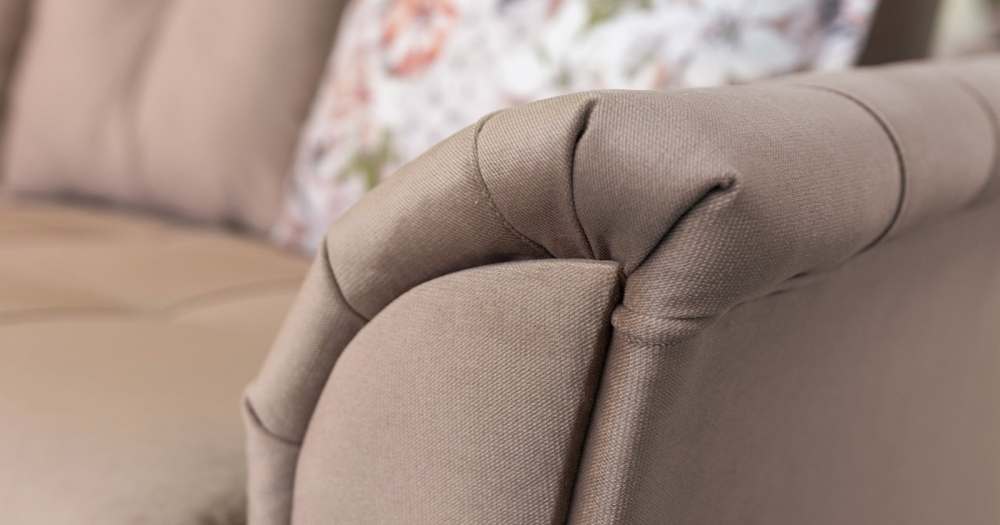 Диван «Ирис» десерт карамельный тауп