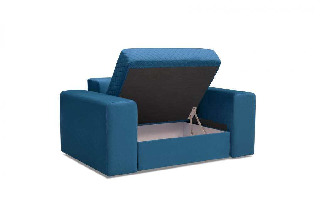 Кресло-диван «Даллас» иск.замша Blue