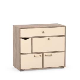 Вайс Комод 10.96 (Морское дерево Винтаж К 015PW, Песочный,Дуб паллада) Mobi