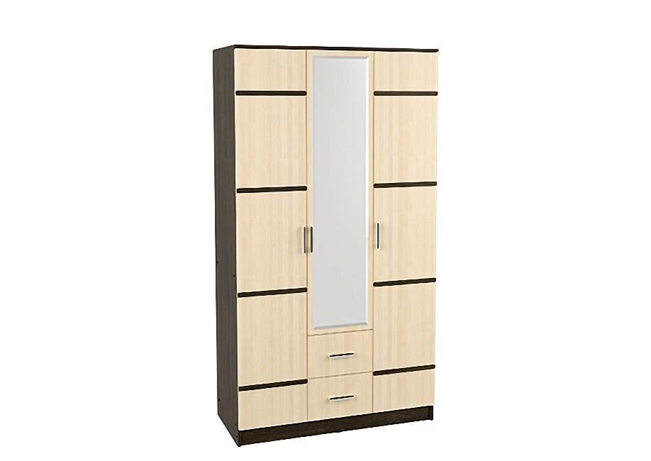 Шкаф 3х-створчатый «Сорренто Т-4» с зеркалом