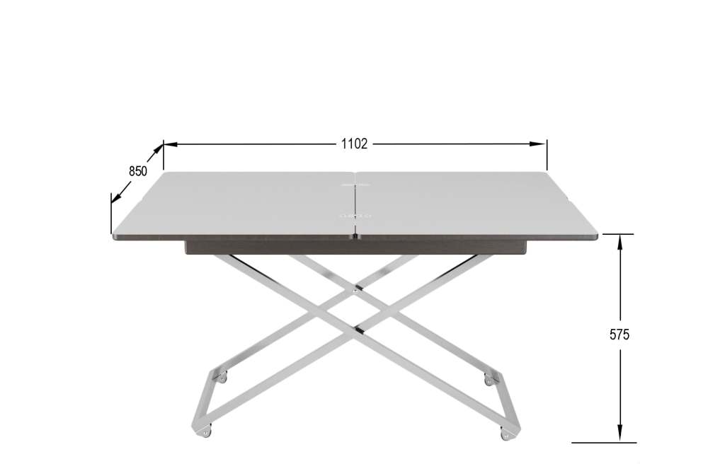Стол-трансформер «Андрэ» Хром венге