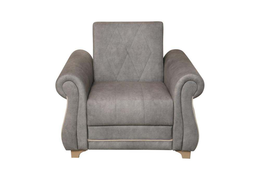 Кресло «Порто» Велюр конго грей