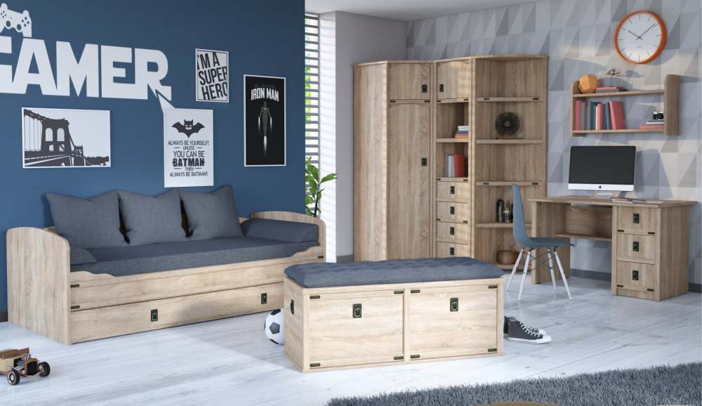 Модульная детская «Валенсия» Дуб сонома вариант 4