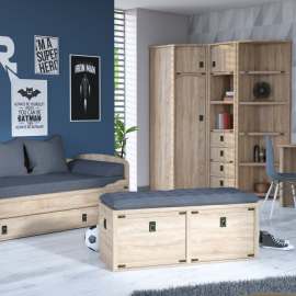 Модульная детская «Валенсия» Дуб сонома вариант 4