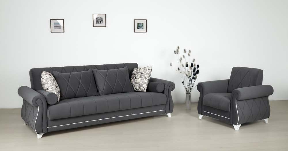 Комплект диван-кровать и кресло «Роуз»