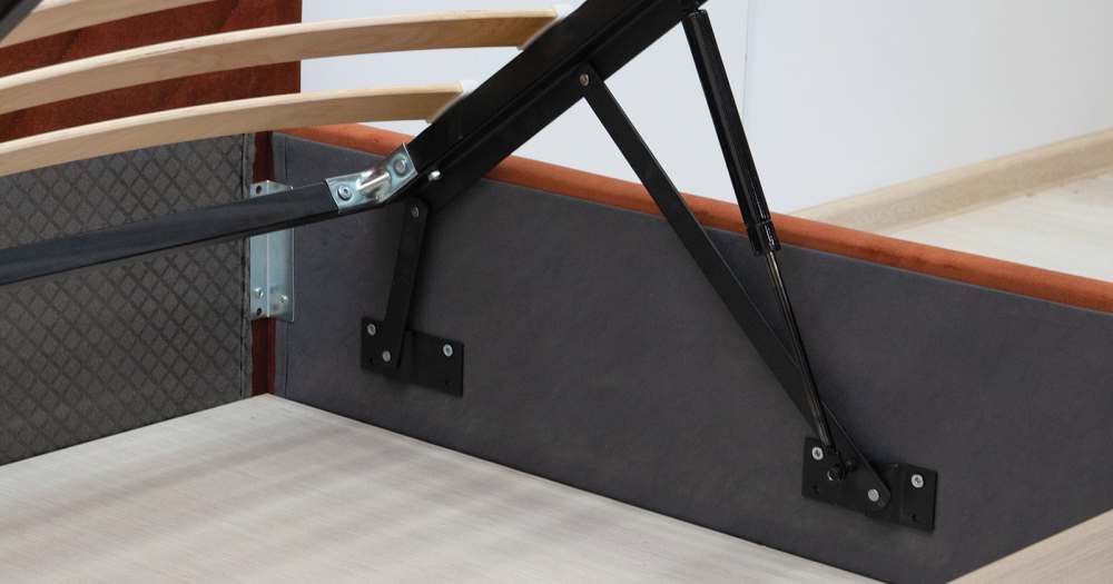 Интерьерная кровать «Милана» Лекко терра кирпичный, размер 140х200 см, без матраса