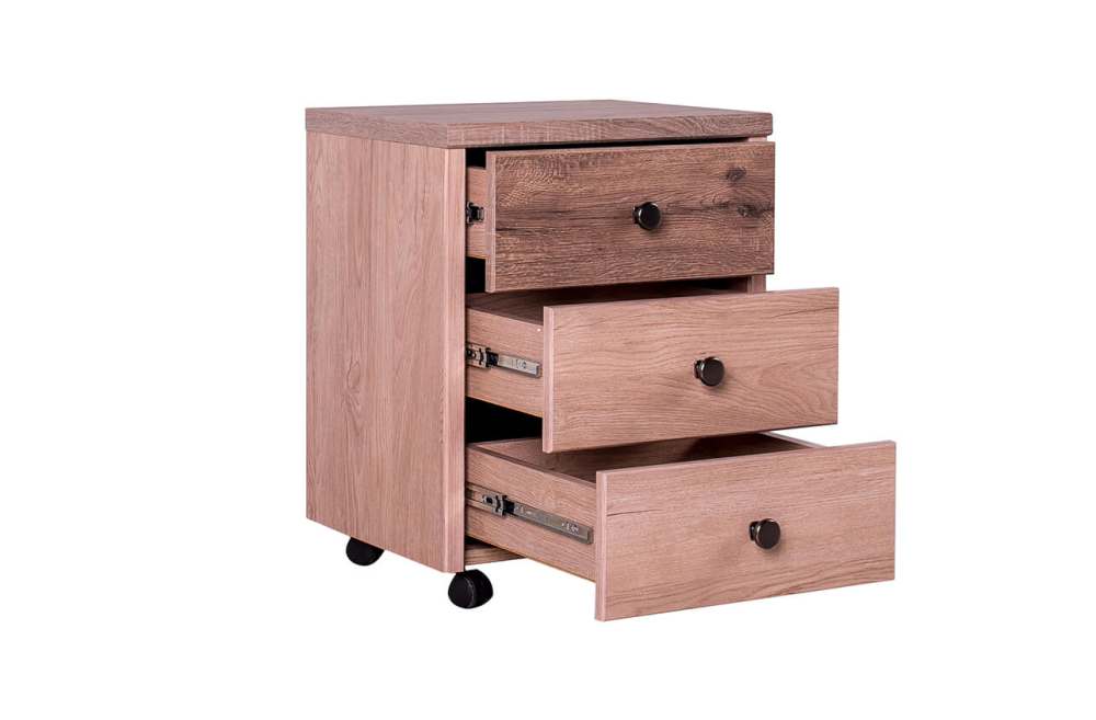 Тумба «Дизель» 3S/D1 Дуб мадура/Веллингтон, 45.8x57.6x36.3 см