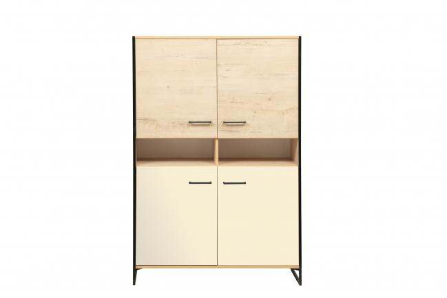 Шкаф 46.02 «Доната» бунратти светлый/Бежевый, размер 153х103х43 см