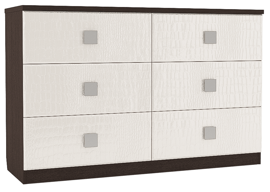 Комод «Анастасия» АН-12К венге/крокодил белый