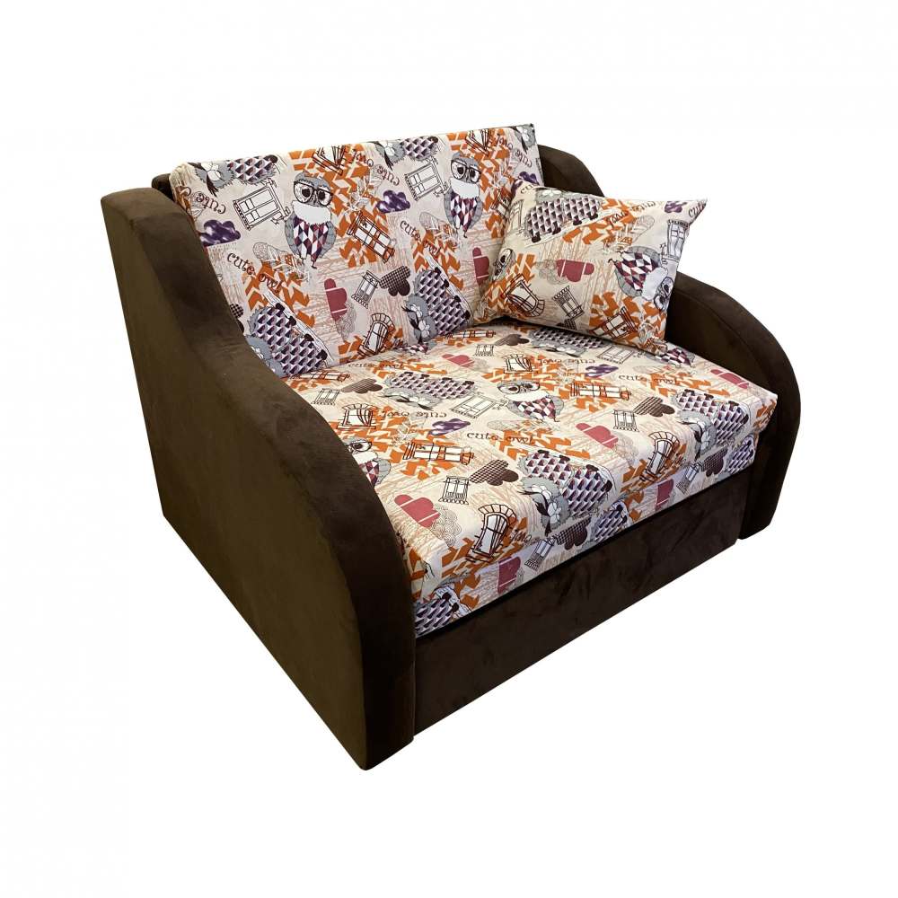 Детский диван «Юниор 1.1» Филин манго/Витал шоколад