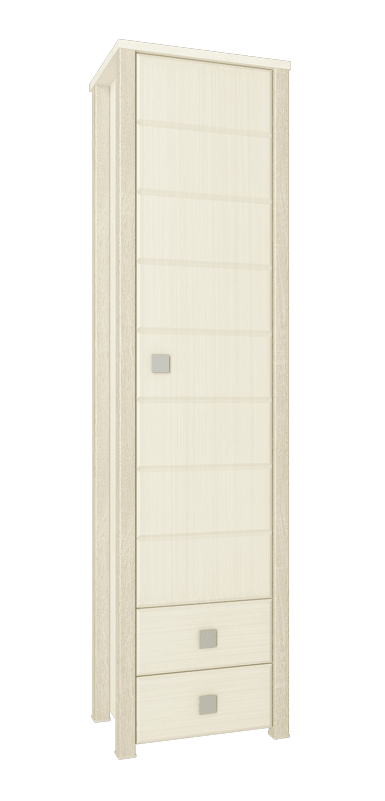 Шкаф-пенал «Изабель» ИЗ-15 Берёза снежная/клён