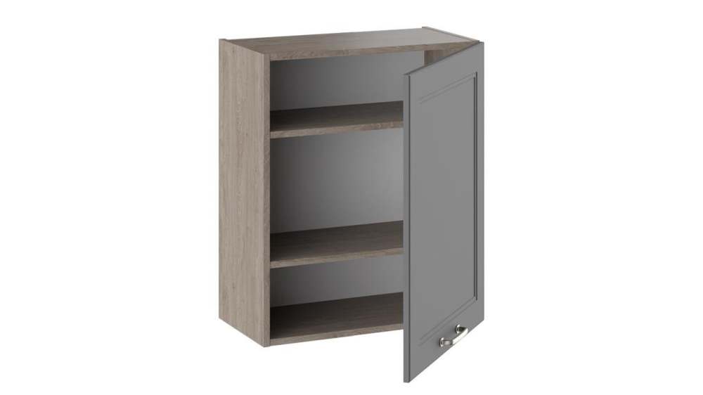 Шкаф навесной «Одри» В_72-60_1ДР Серый шелк