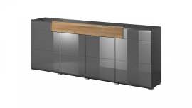 Комод «Toledo» 4D1S 24JKDW typ 25 Антрацит/Дуб grandson