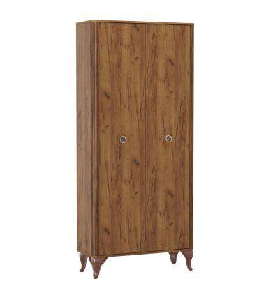 Шкаф для одежды узкий 43.01-01 «Стефани» Таксония/Таксония патина
