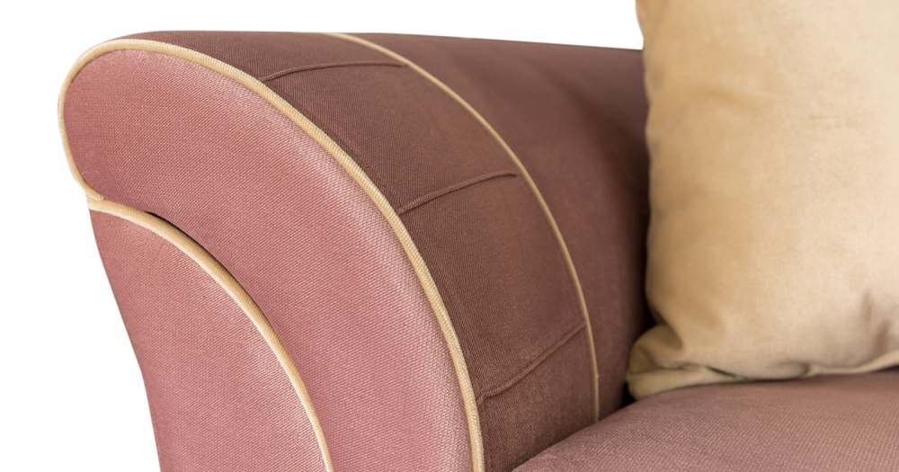 Диван-кровать «Каролина» ТД 120 Лекко коралл пепельно-розовый