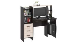 Стол компьютерный «Школьник-Класс М» (Венге цава/дуб молочный)