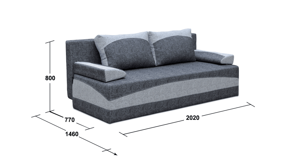 Диван «Сити» 140, спальное место 202х145 см
