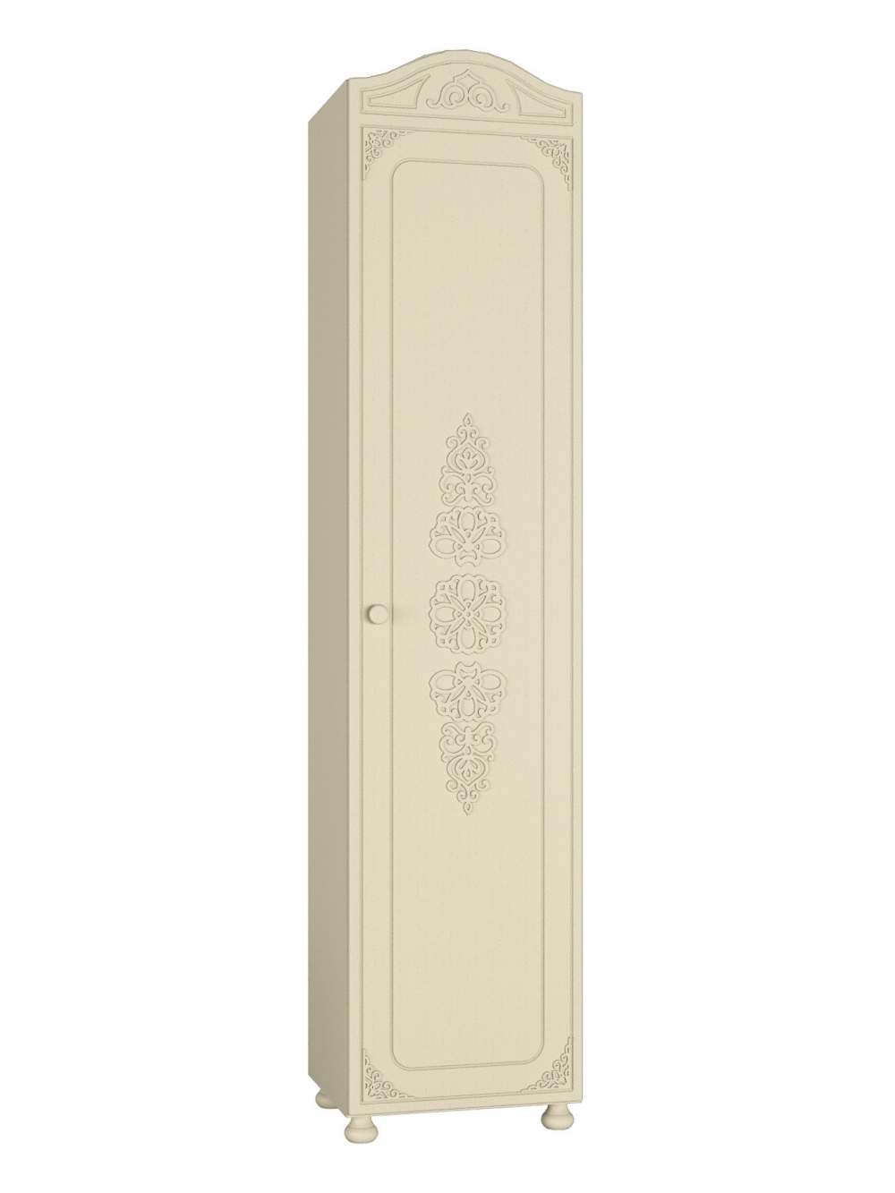 Шкаф «Ассоль плюс» АС-53К (с короной) глухой правый ваниль