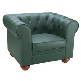 Кресло-диван «CR-1» Кожа зелёная