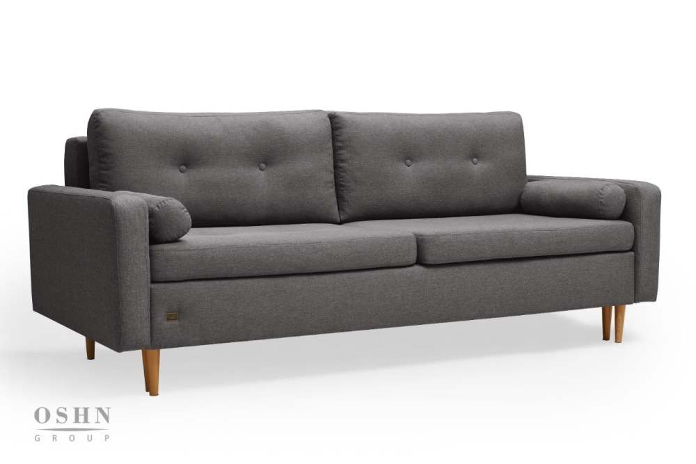 Диван-кровать «Скандинавия» Savana grey (обивка Рогожка), спальное место 200х145 см