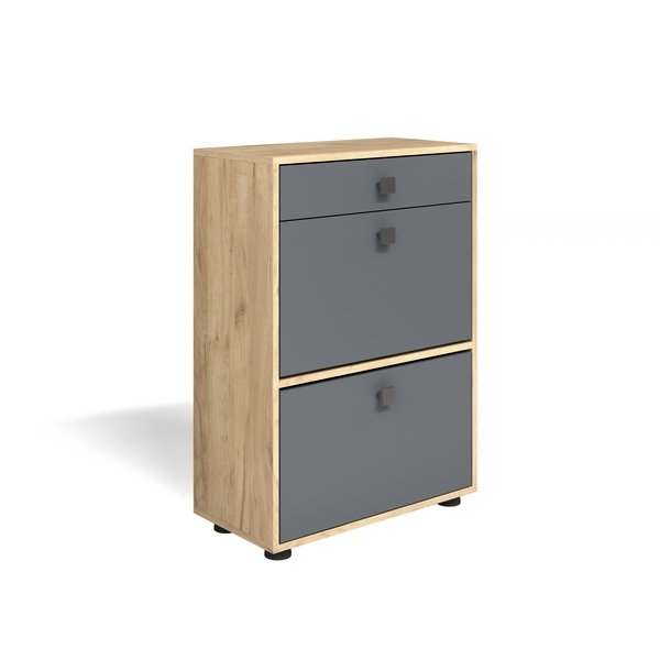 Обувница МЛ-7 «Мини-Лайт» Дуб крафт золотой/Графит