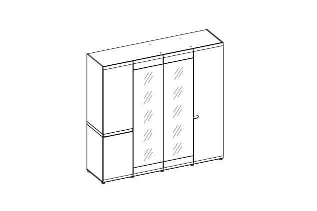 Шкаф  «Линате» 4D/TYP 23A