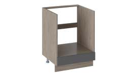 Шкаф напольный под бытовую технику «Одри» НБ1я_72(12)-60_1Я Серый шелк