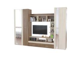 Гостиная «18» Ясень шимо темный/светлый