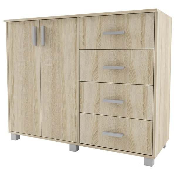 Комод «К-16» Ясень Шимо, глубина 45 см