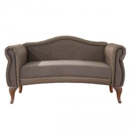 Кресло-диван «Лилия» со спинкой Шегги шоколад/Аделина даймонд шоколад