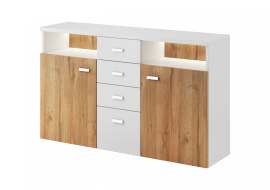 Комод «Bota» 2D4S 2482FG typ 26 Белый/дуб grandson