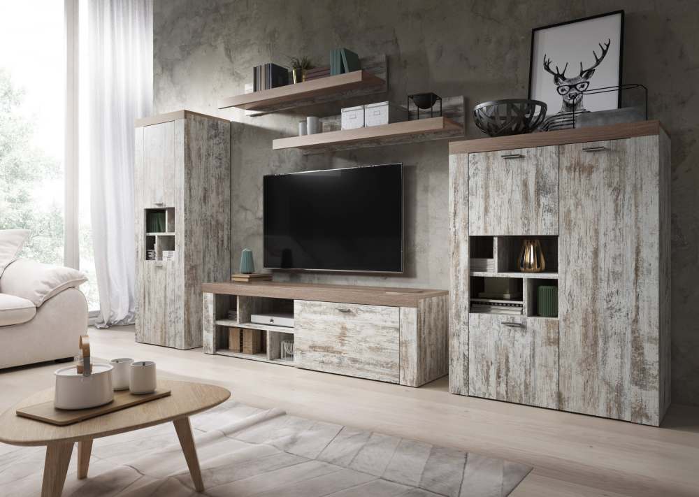 Стенка «Amy» 24D4HH Typ 10 white pine