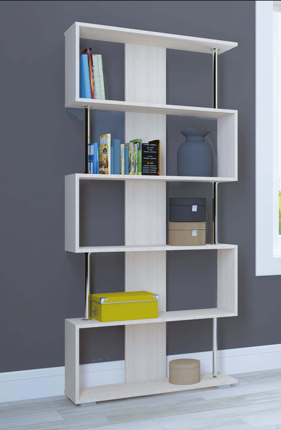 Стеллаж «А-5», цвет белый, ширина 80 см