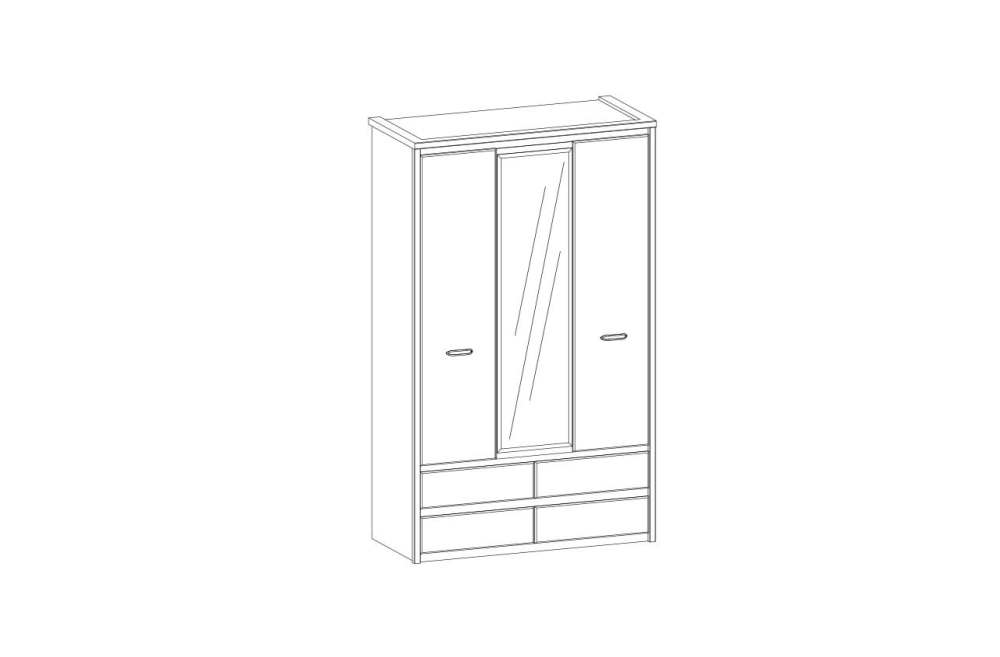 Шкаф «Джаз» 3DG4S Z Оникс