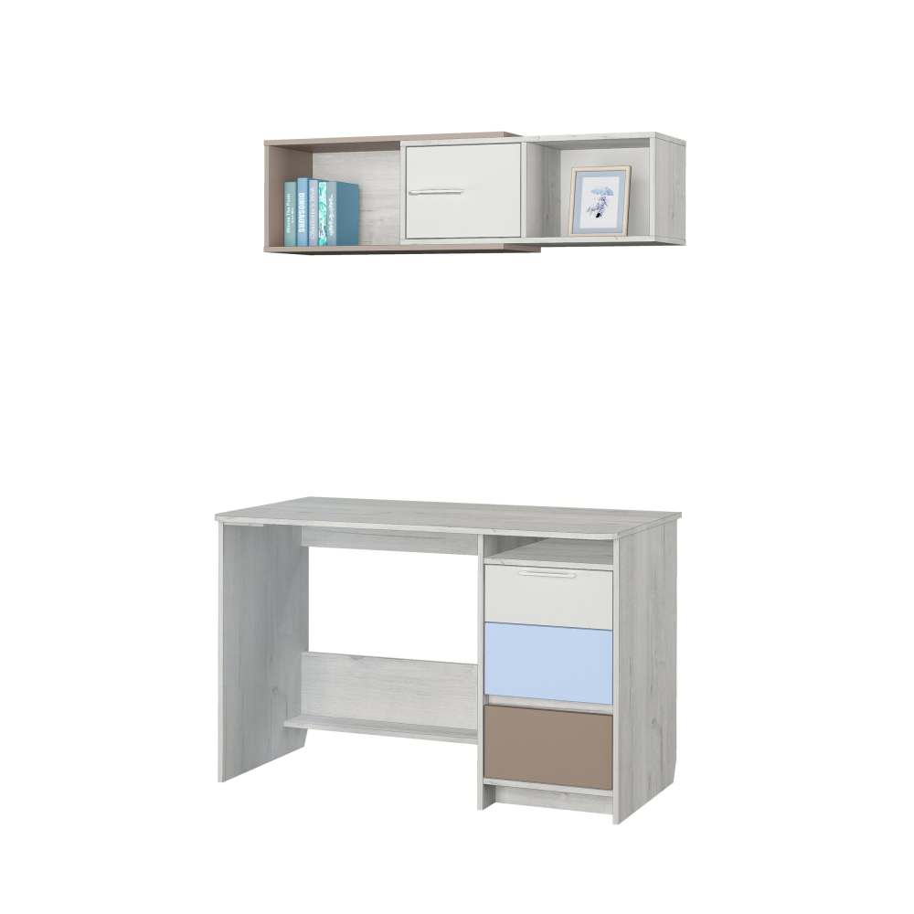 Стол письменный «Зефир» 17.2 Дуб эльза/голубой