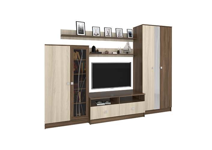 Гостиная «03» Ясень шимо темный/Ясень шимо светлый