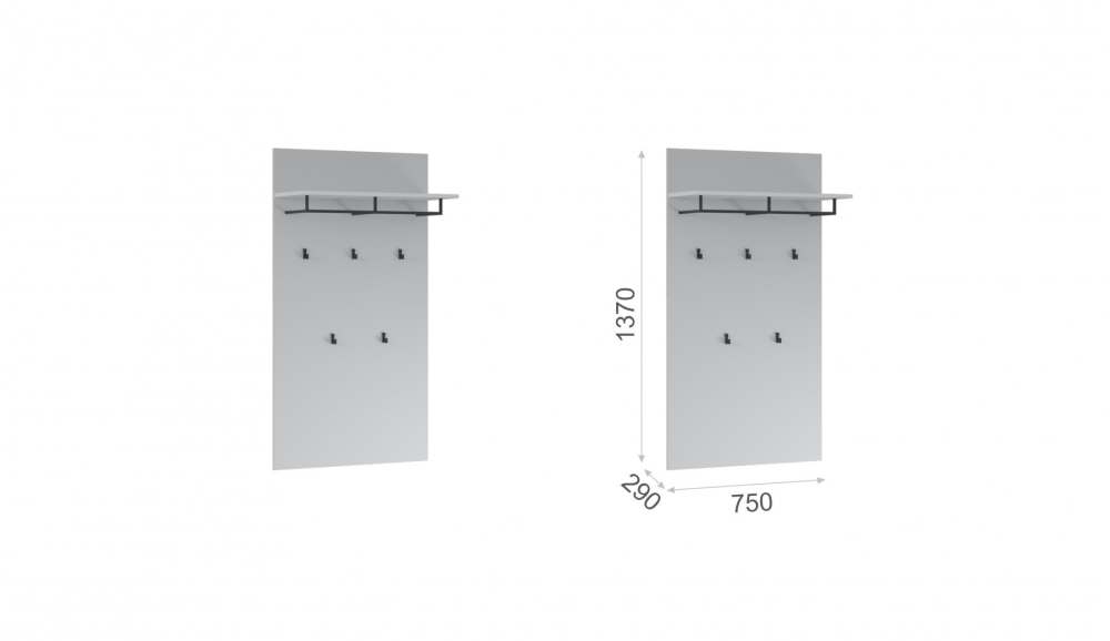 Вешалка «Йорк» Белый жемчуг