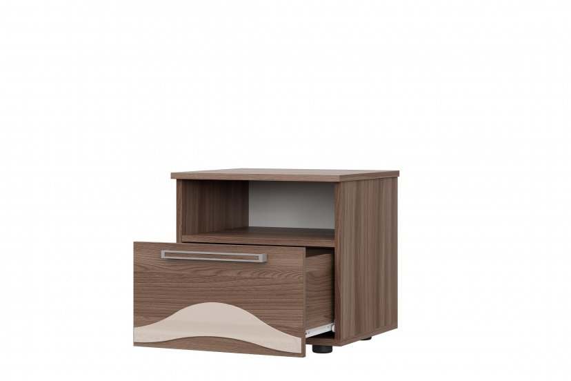 Тумба прикроватная «Лагуна-5» Ясень Шимо темный/Ясень Шимо светлый