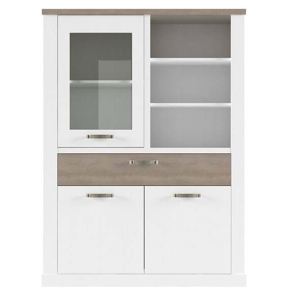 Шкаф с витриной «Прованс» 1V2D1SN