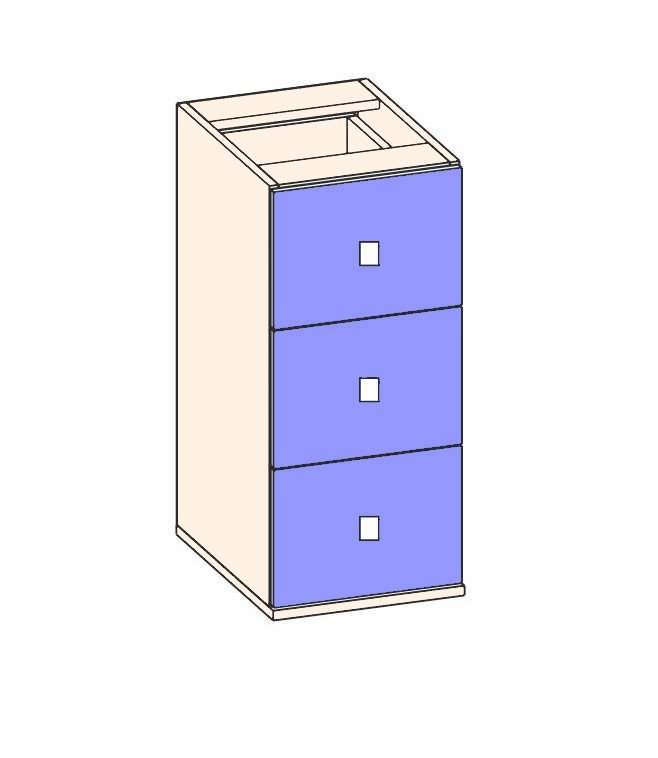 Комод малый «Лего» (без крышки)